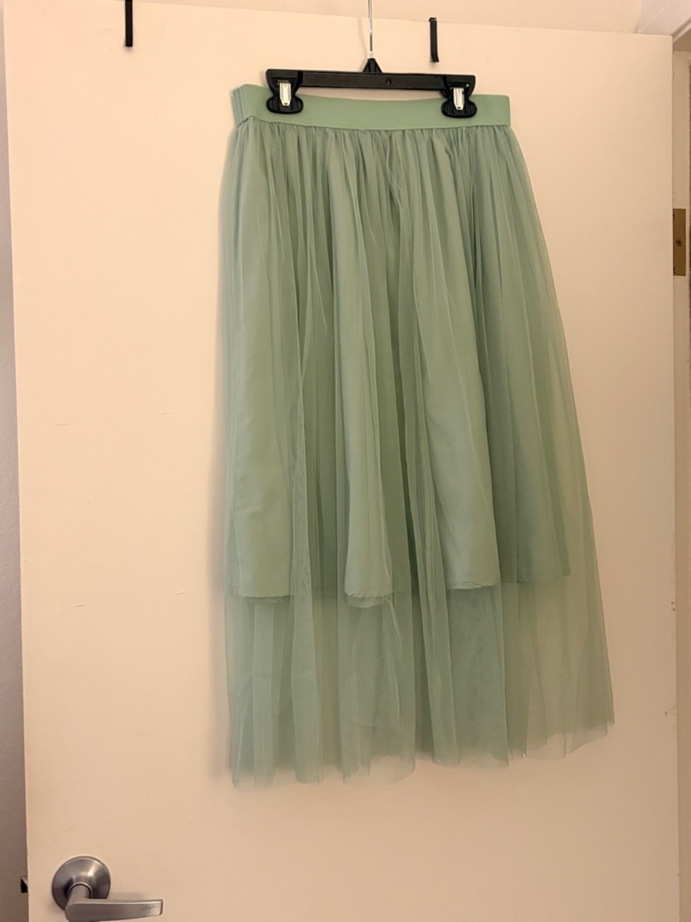Women’s Sage Green Layered Tulle Skirt